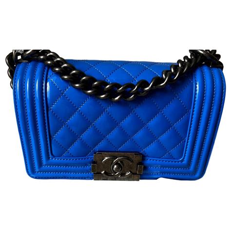 chanel boy bag blue and black|chanel boy small quilted bag.